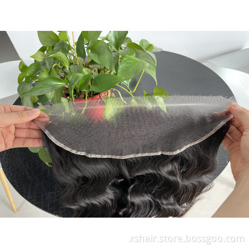 Factory price Body wave lace front closure  raw human hair frontal lace closure buy closures
